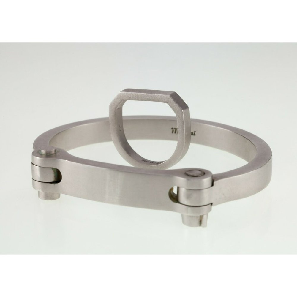 Miansai Sterling Silver Bracelet and Ring Set 100.9 gr